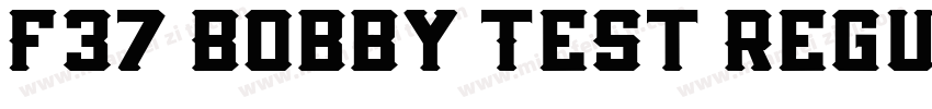 F37 Bobby Test Regul字体转换